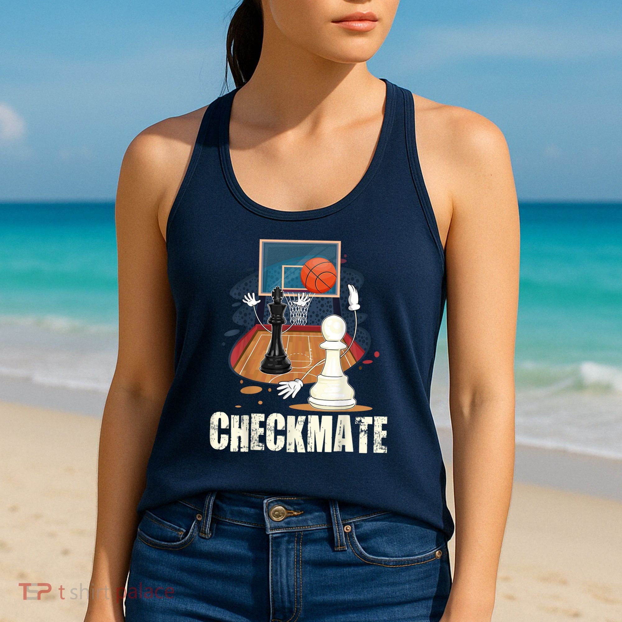 Checkmate Funny Chess Lovers Novelty Gifts Boy Women's Tank Top