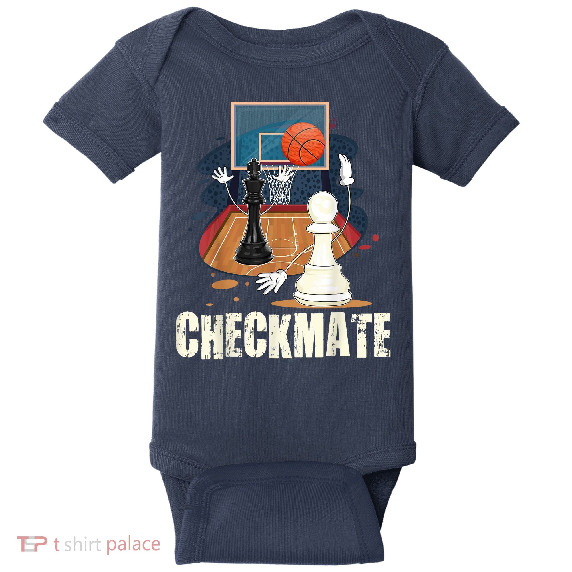 Checkmate Funny Chess Lovers Novelty Gifts Boy Baby Bodysuit