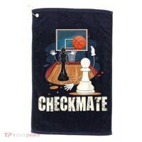 Checkmate Funny Chess Lovers Novelty Gifts Boy Golf Towel thumb 0