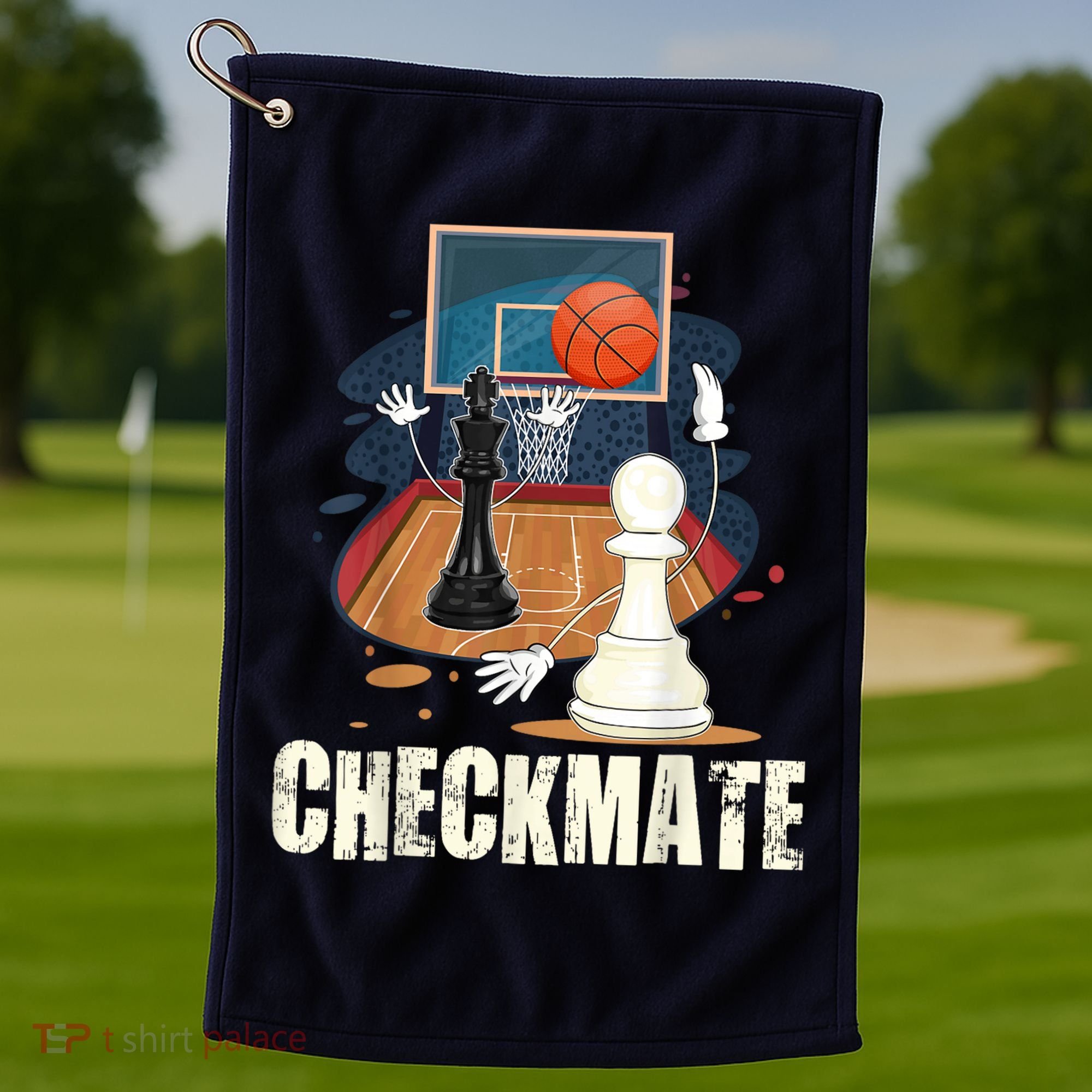 Checkmate Funny Chess Lovers Novelty Gifts Boy Golf Towel