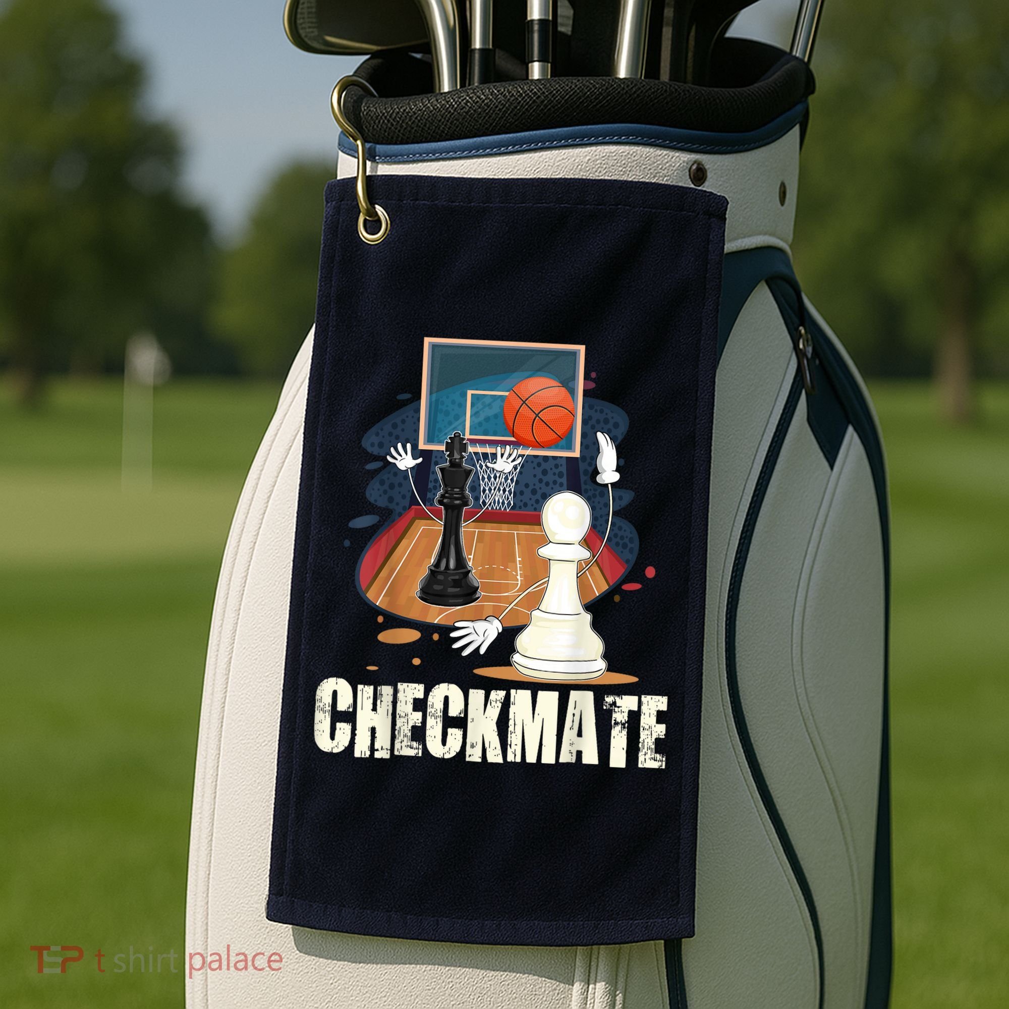 Checkmate Funny Chess Lovers Novelty Gifts Boy Golf Towel