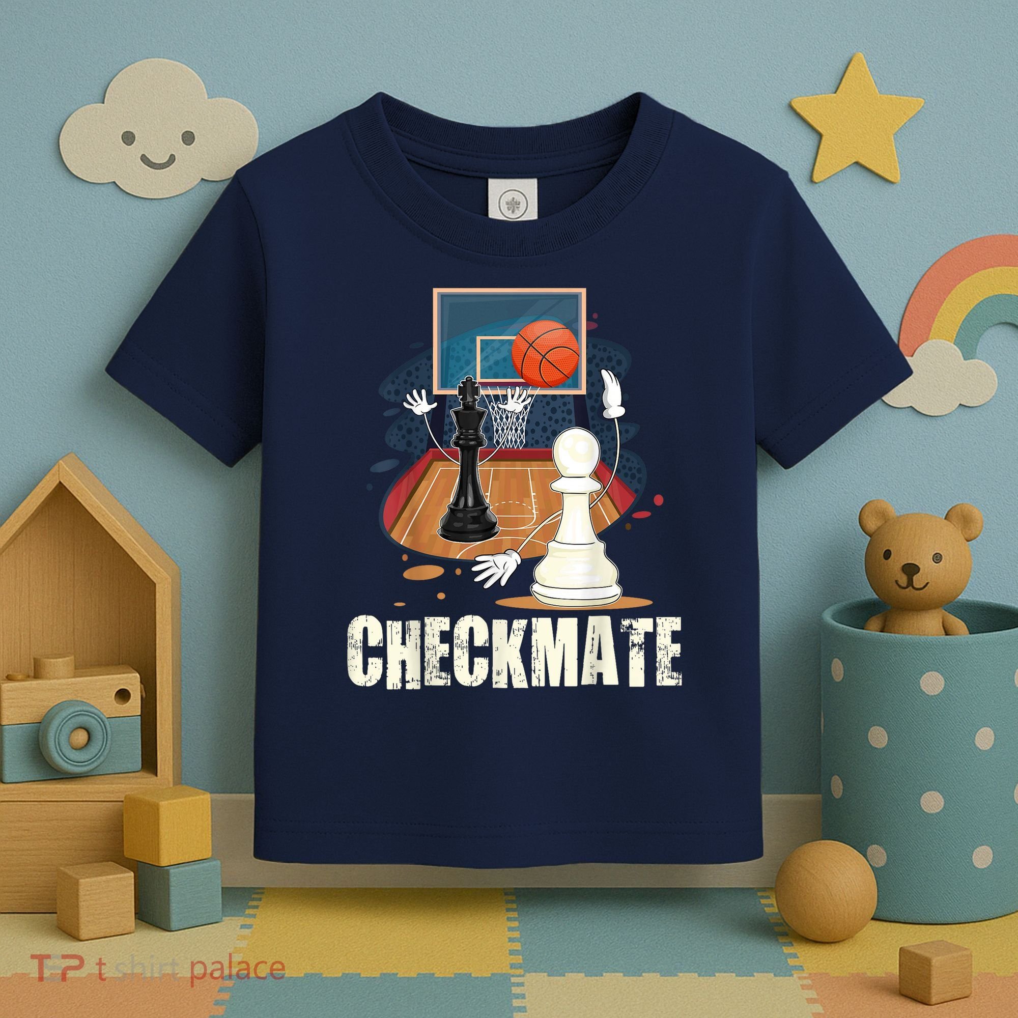 Checkmate Funny Chess Lovers Novelty Gifts Boy Toddler T-Shirt