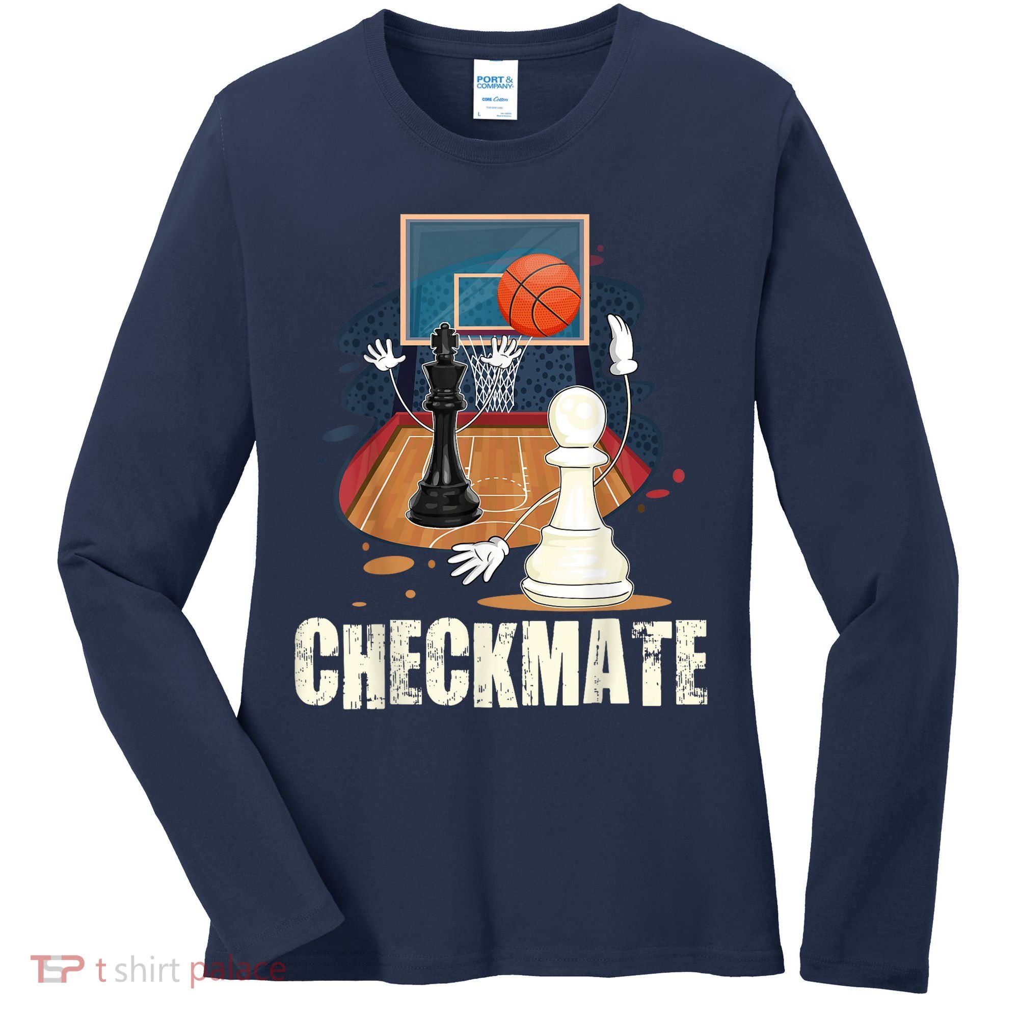 Checkmate Funny Chess Lovers Novelty Gifts Boy Women's Long Sleeve Shirt