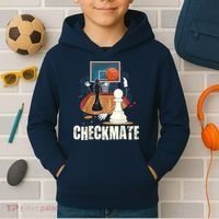Checkmate Funny Chess Lovers Novelty Gifts Boy Kids Hoodie thumb 2