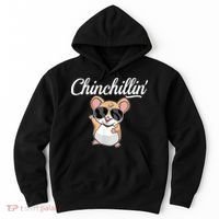Chinchillin Funny Chinchilla Lovers Hoodie thumb 0