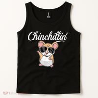 Chinchillin Funny Chinchilla Lovers Tank Top thumb 2