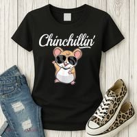 Chinchillin Funny Chinchilla Lovers Women's T-Shirt thumb 3