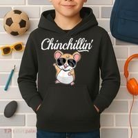 Chinchillin Funny Chinchilla Lovers Kids Hoodie thumb 2
