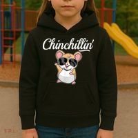 Chinchillin Funny Chinchilla Lovers Kids Hoodie thumb 3