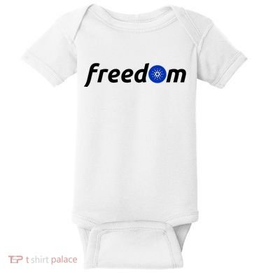 Cardano Freedom Cryptocurrency Baby Bodysuit