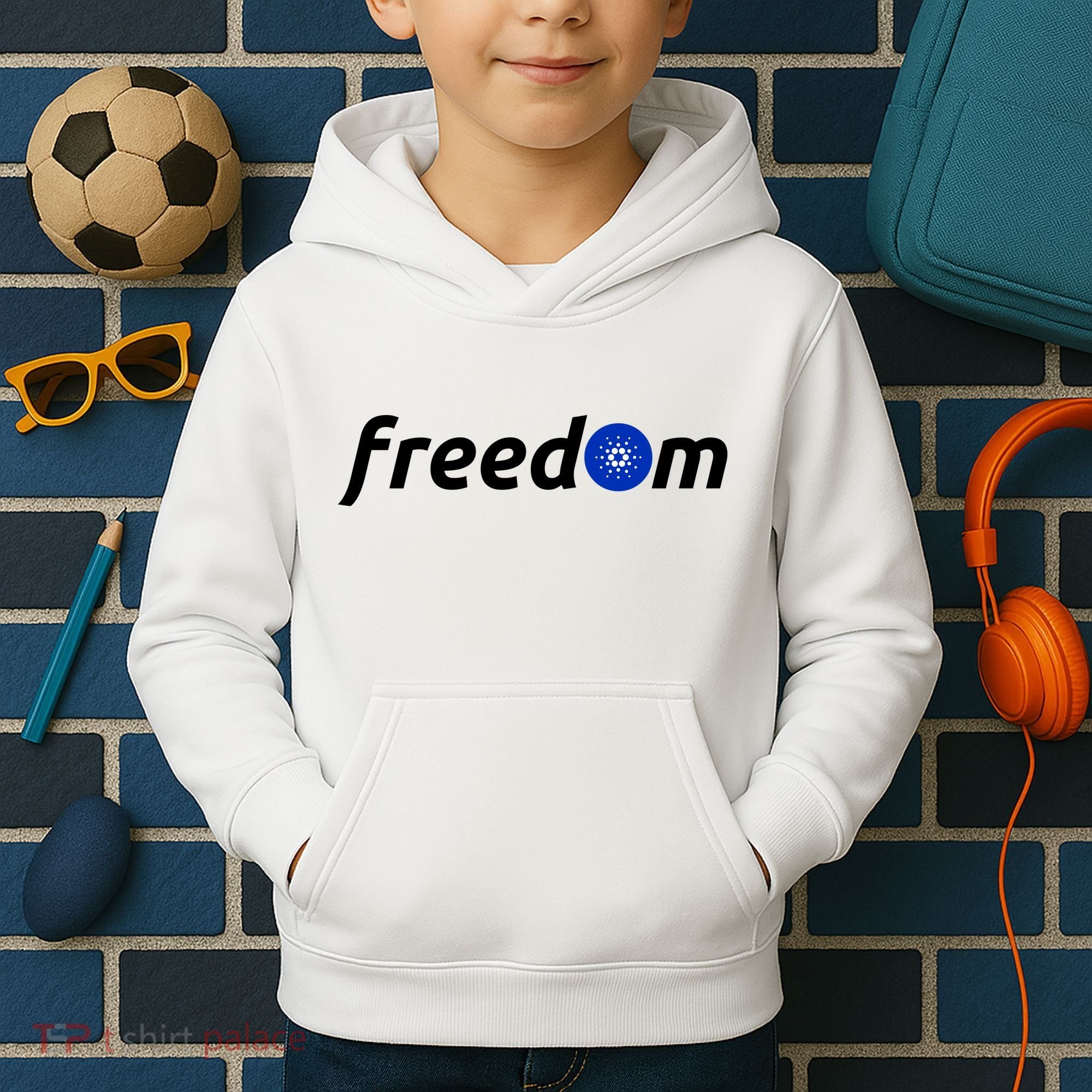 Cardano Freedom Cryptocurrency Kids Hoodie