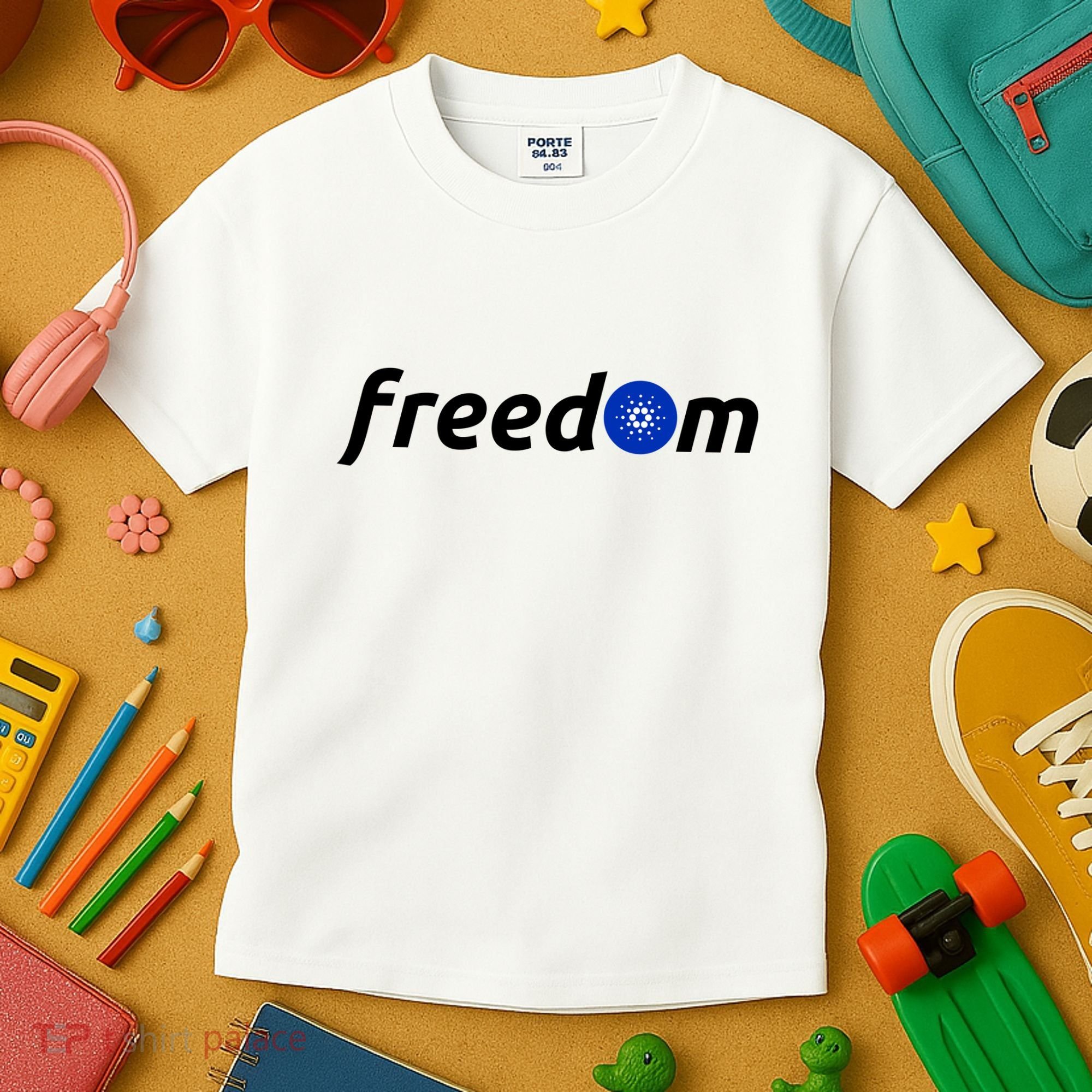 Cardano Freedom Cryptocurrency Kids T-Shirt
