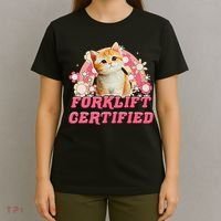 Cat Forklift Certified T-Shirt thumb 4