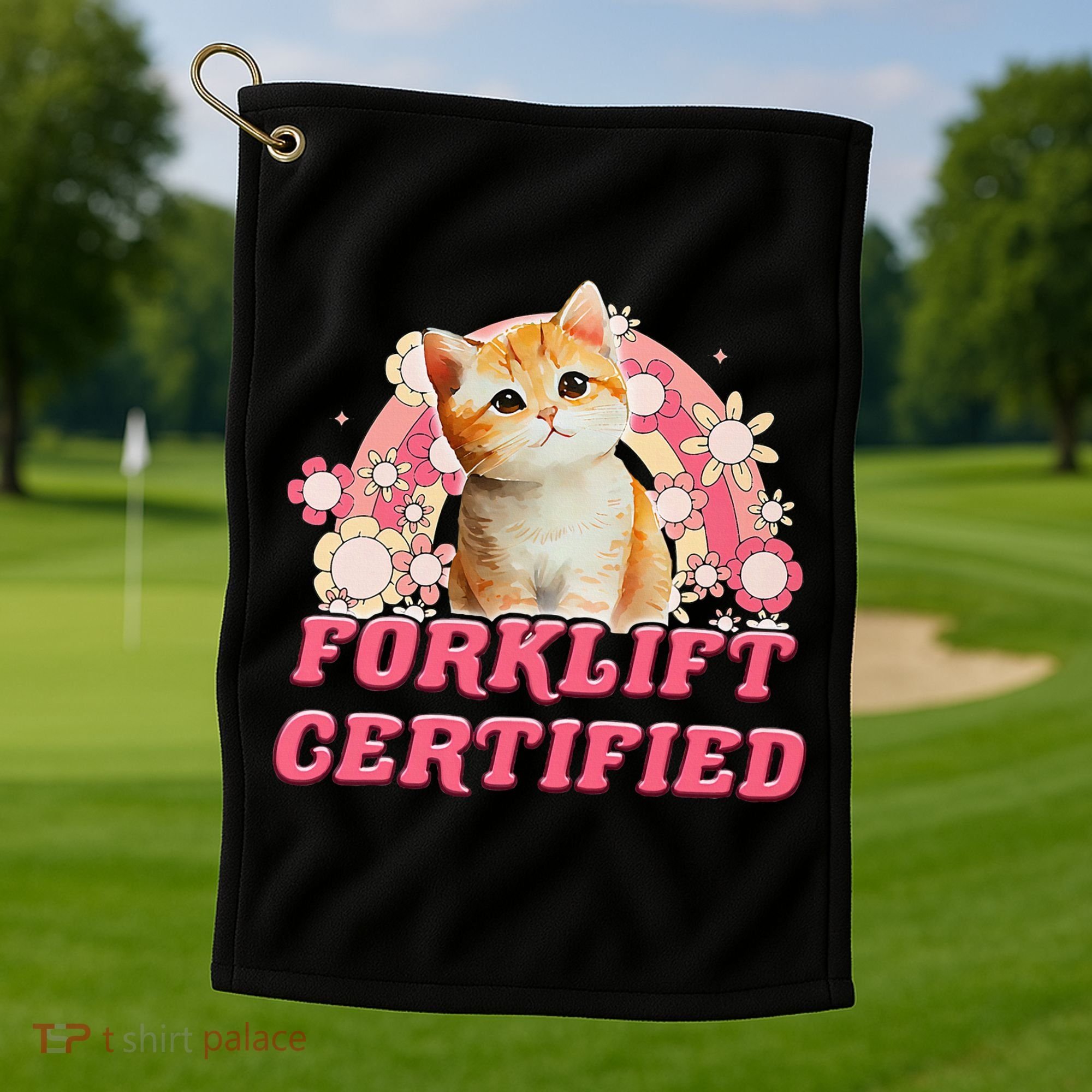 Cat Forklift Certified Golf Towel