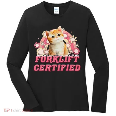 Cat Forklift Certified Women's Long Sleeve Shirt