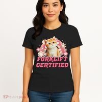 Cat Forklift Certified Women's T-Shirt thumb 4