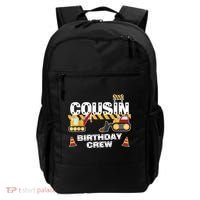 Cute Funny Cousin Birthday Crew For Construction Birthday Party Backpack thumb 0
