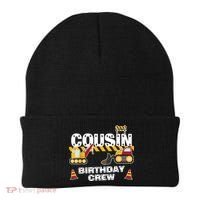 Cute Funny Cousin Birthday Crew For Construction Birthday Party Beanie thumb 0