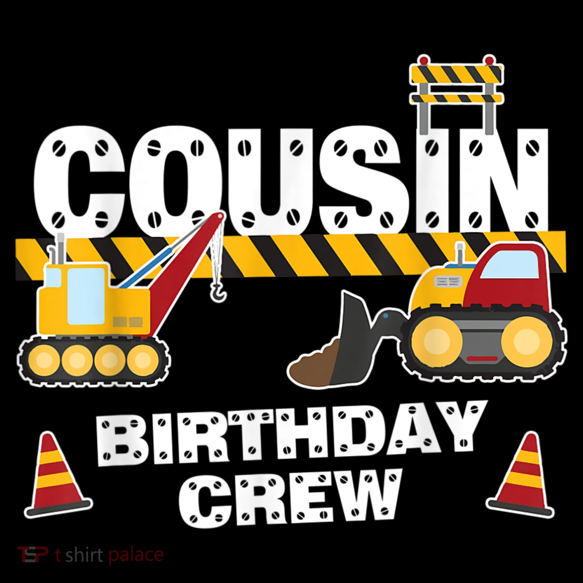 Cute Funny Cousin Birthday Crew For Construction Birthday Party Women's Hoodie
