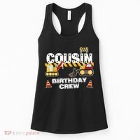 Cute Funny Cousin Birthday Crew For Construction Birthday Party Women's Tank Top thumb 0