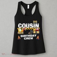 Cute Funny Cousin Birthday Crew For Construction Birthday Party Women's Tank Top thumb 3