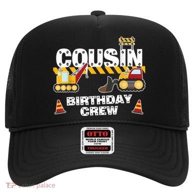 Cute Funny Cousin Birthday Crew For Construction Birthday Party Hat