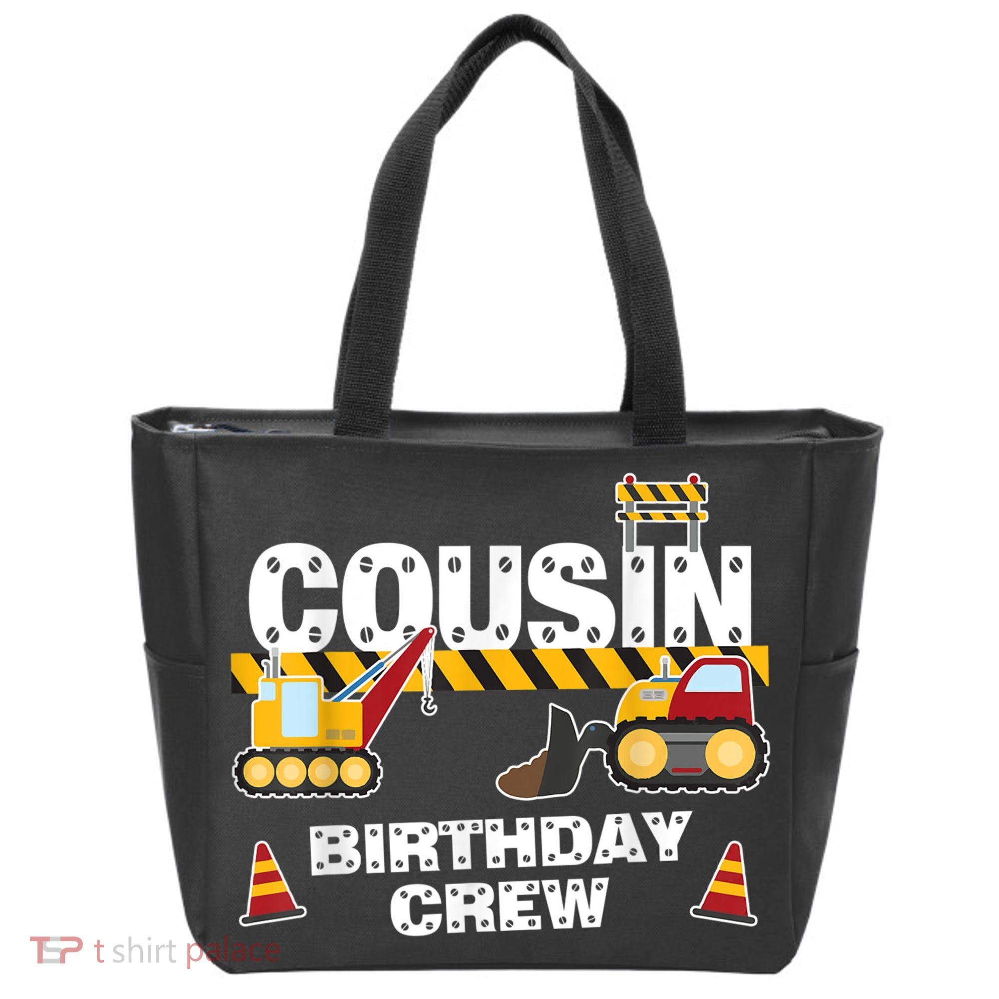 Cute Funny Cousin Birthday Crew For Construction Birthday Party Tote Bag