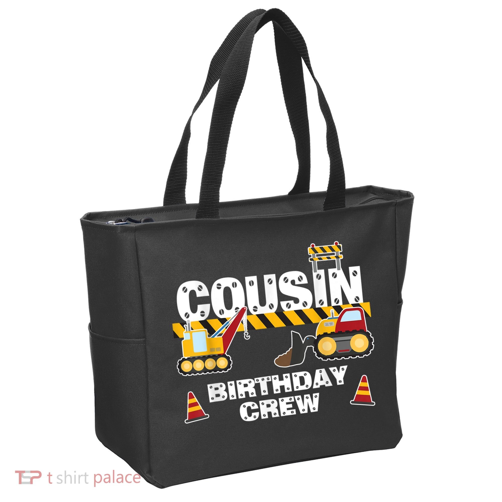 Cute Funny Cousin Birthday Crew For Construction Birthday Party Tote Bag