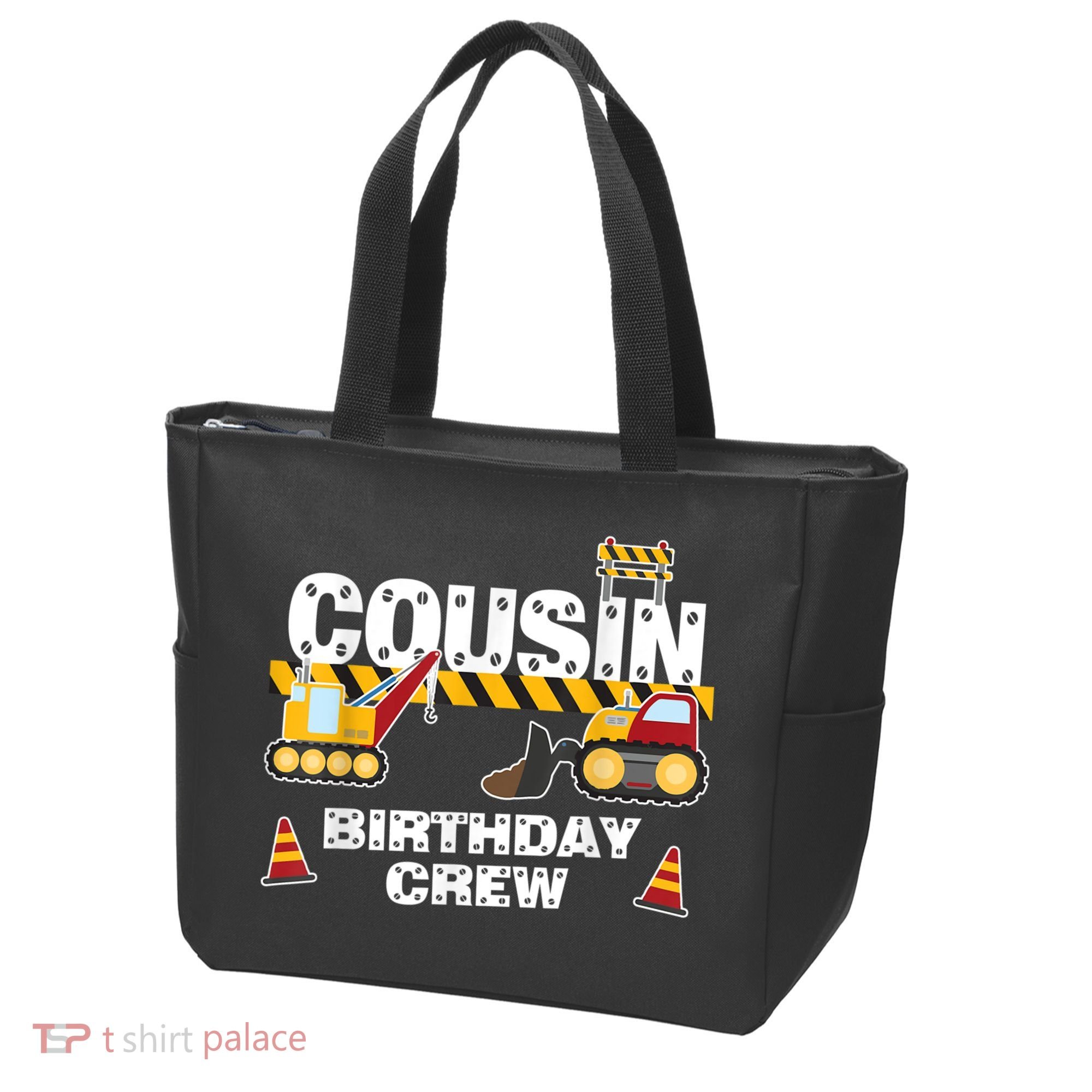 Cute Funny Cousin Birthday Crew For Construction Birthday Party Tote Bag