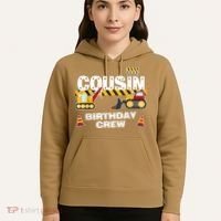 Cute Funny Cousin Birthday Crew For Construction Birthday Party Hoodie thumb 5
