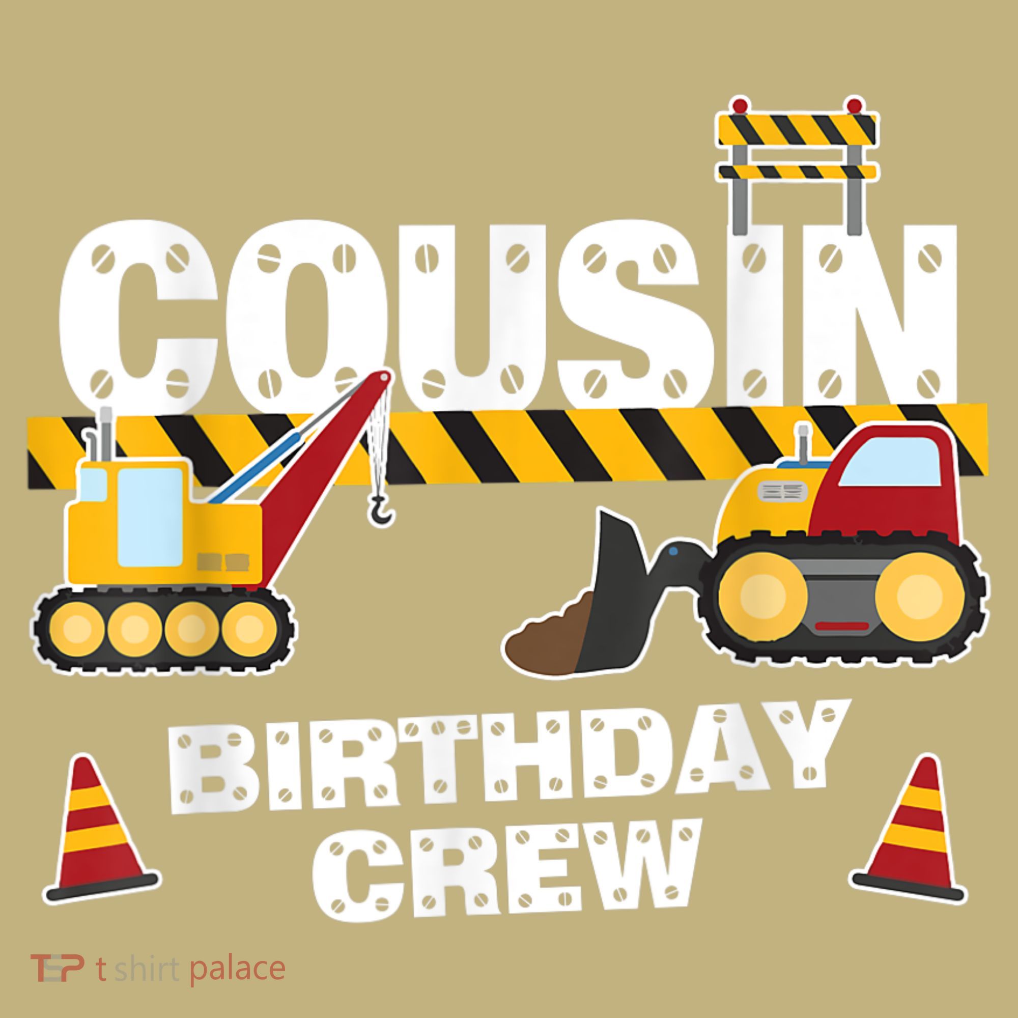 Cute Funny Cousin Birthday Crew For Construction Birthday Party Sweatshirt