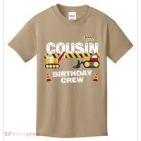 Cute Funny Cousin Birthday Crew For Construction Birthday Party Kids T-Shirt thumb 0