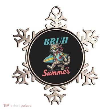 Cool Funny Cat In Shades Bruh Its Summer Surfboard Vacation Ornament