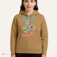 Cool Funny Cat In Shades Bruh Its Summer Surfboard Vacation Hoodie thumb 5