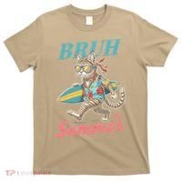 Cool Funny Cat In Shades Bruh Its Summer Surfboard Vacation T-Shirt thumb 0
