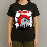 Catzilla Funny Cat Graphic Vintage For Cat Lover T-Shirt thumb 4