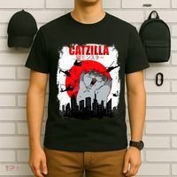 Catzilla Funny Cat Graphic Vintage For Cat Lover T-Shirt thumb 6
