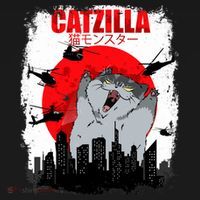 Catzilla Funny Cat Graphic Vintage For Cat Lover T-Shirt thumb 7