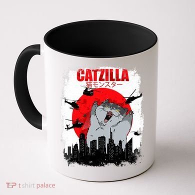 Catzilla Funny Cat Graphic Vintage For Cat Lover Coffee Mug