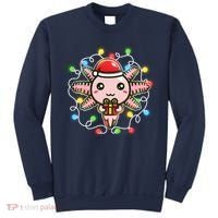 Cute Festive Christmas Santa Axolotl Sweatshirt thumb 0