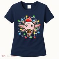 Cute Festive Christmas Santa Axolotl Women's T-Shirt thumb 0