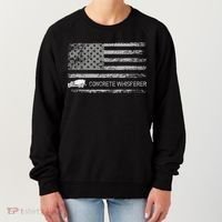 Concrete Finisher Concrete Whisperer American Flag Patriotic Women's Sweatshirt thumb 0