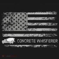 Concrete Finisher Concrete Whisperer American Flag Patriotic Women's Hoodie thumb 2
