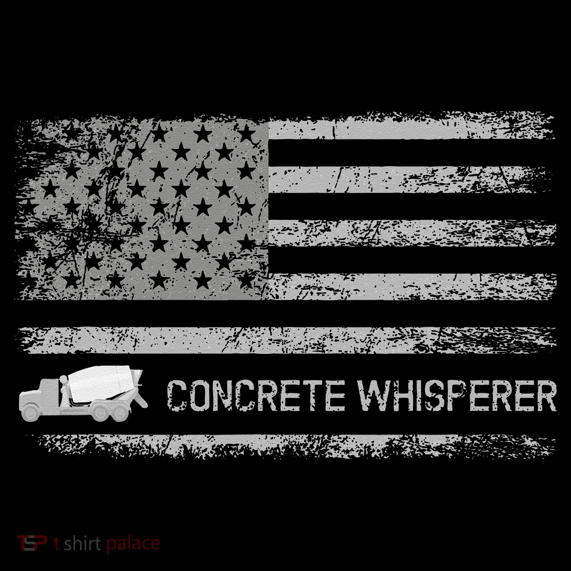Concrete Finisher Concrete Whisperer American Flag Patriotic Women's Hoodie