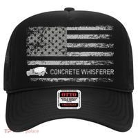 Concrete Finisher Concrete Whisperer American Flag Patriotic Hat thumb 0