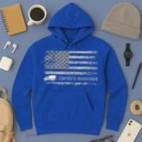 Concrete Finisher Concrete Whisperer American Flag Patriotic Hoodie thumb 3