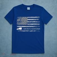 Concrete Finisher Concrete Whisperer American Flag Patriotic T-Shirt thumb 5
