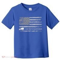 Concrete Finisher Concrete Whisperer American Flag Patriotic Toddler T-Shirt thumb 0