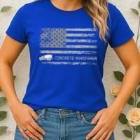 Concrete Finisher Concrete Whisperer American Flag Patriotic Women's T-Shirt thumb 2