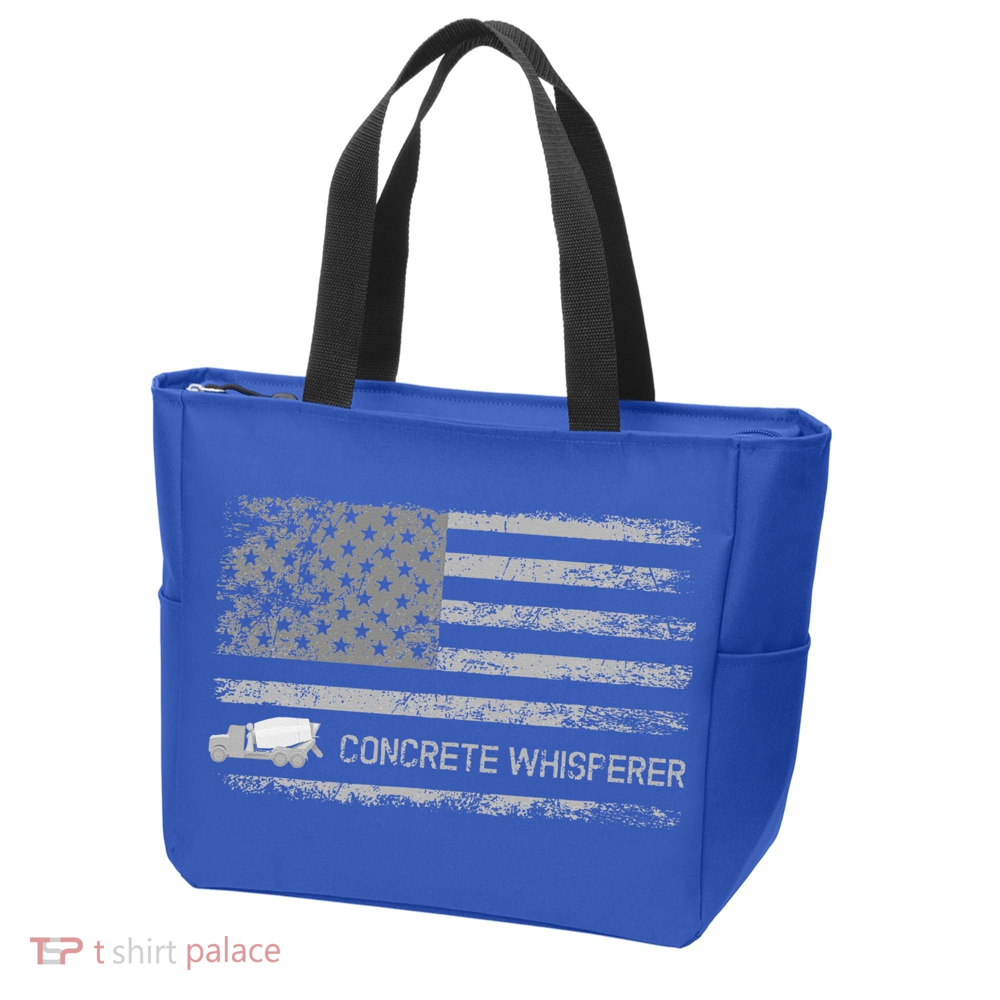 Concrete Finisher Concrete Whisperer American Flag Patriotic Tote Bag
